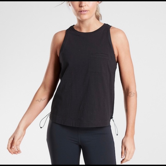 Athleta Tops - Athleta Organic Daily Bungee Tank Black Small NWT